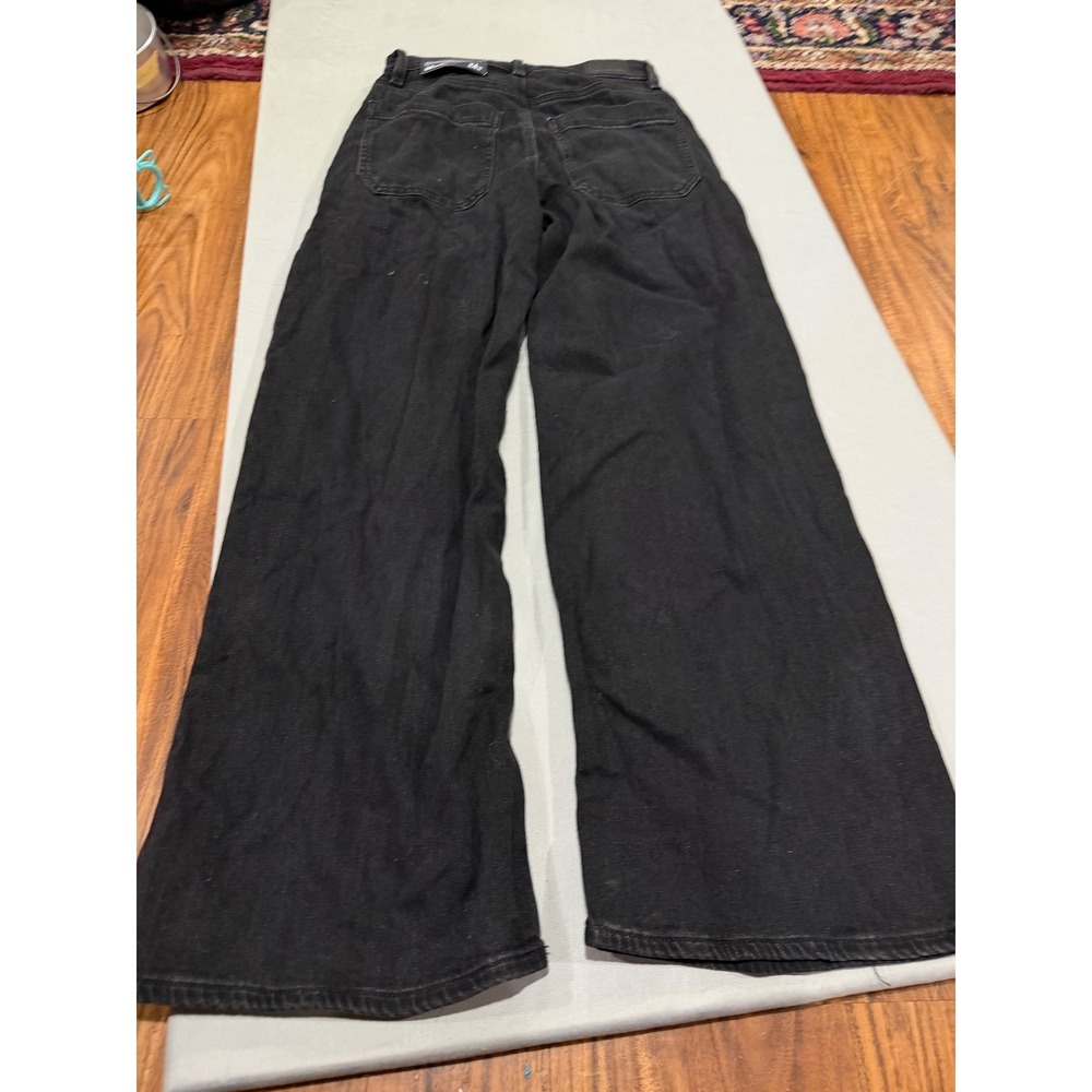 Streetwear Womens American Eagle Super High Rise Court Jeans 00 Black